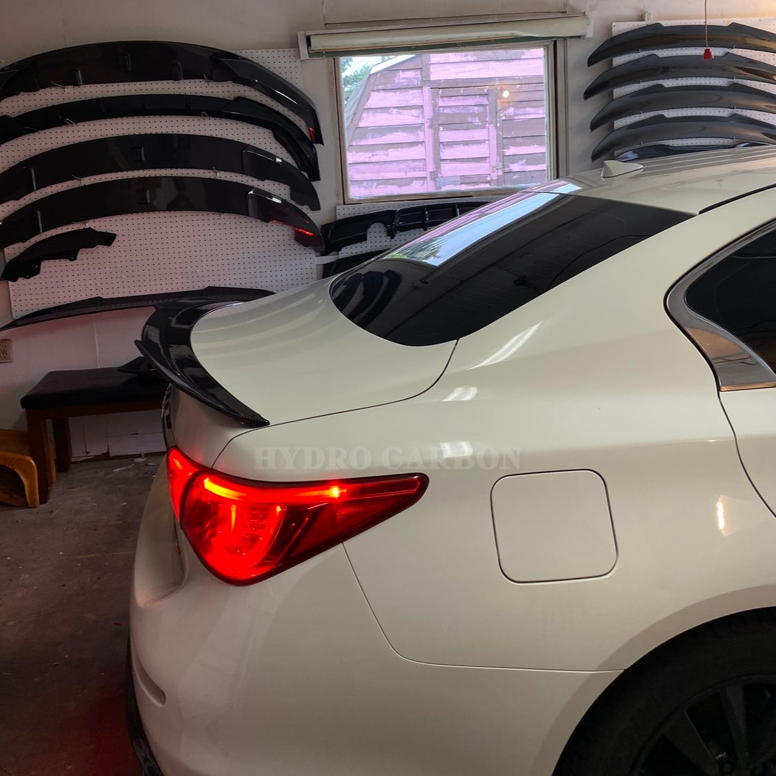 INFINITI Q50 CARBON FIBER HIGH KICK PSM STYLE TRUNK SPOILER