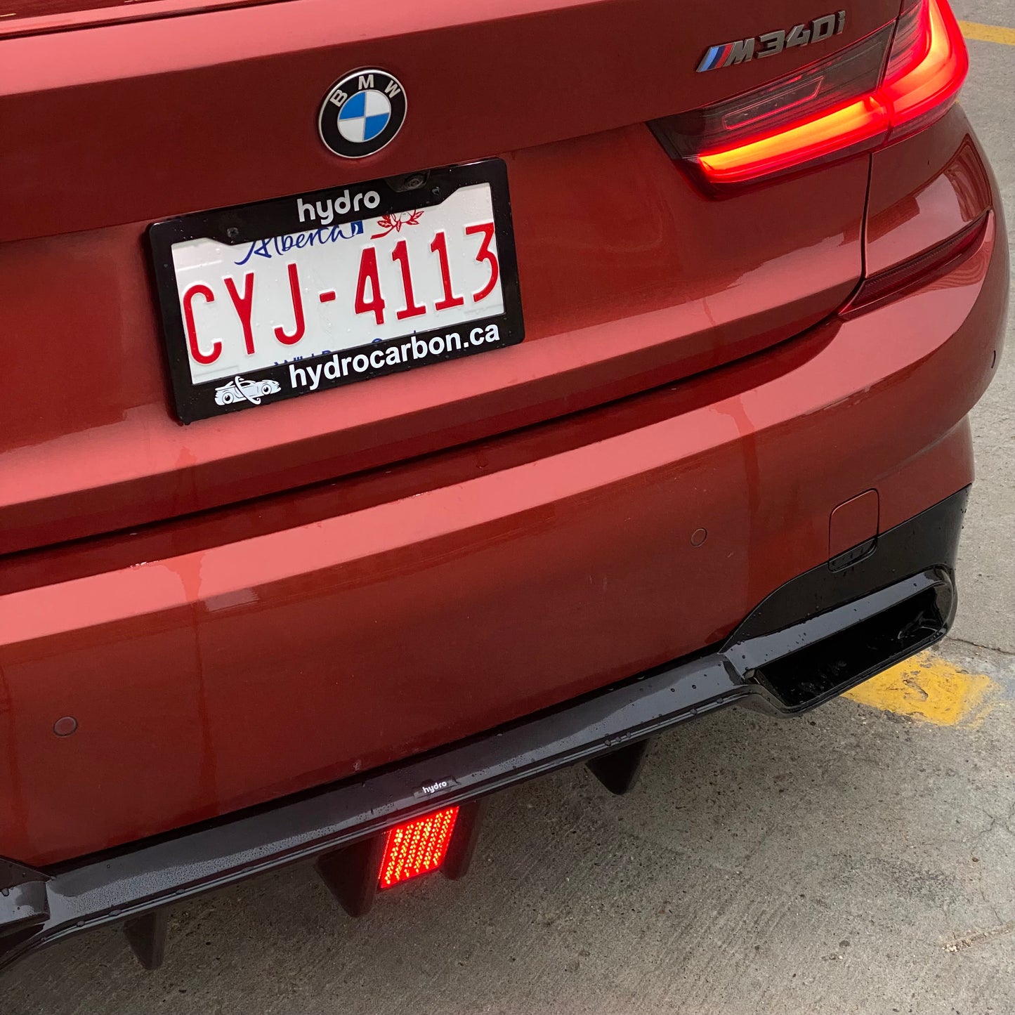 BMW 3 SERIES G20 PRE LCI REAR DIFFUSER WITH F1 BRAKE LIGHT