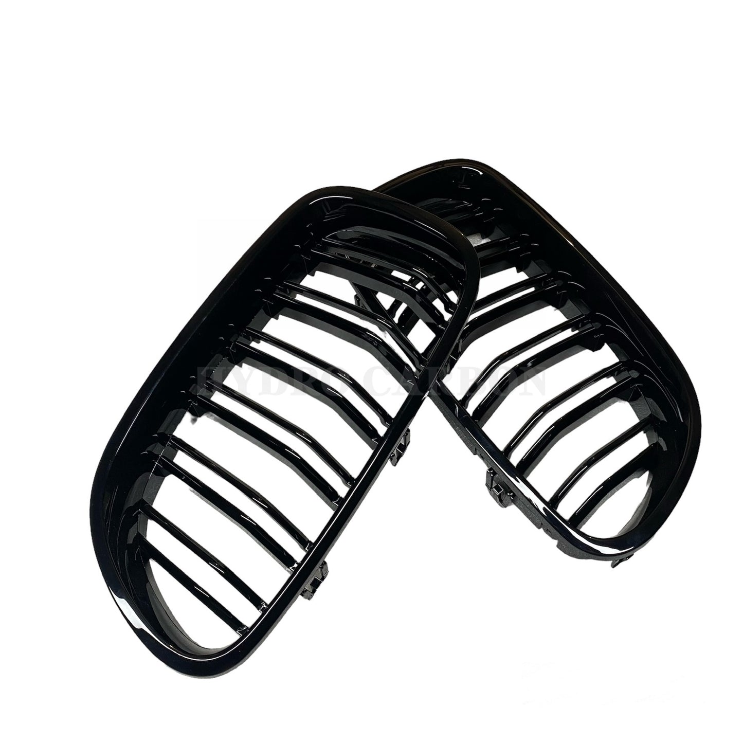 BMW 5 SERIES F10 CARBON FIBER/ GLOSS BLACK DOUBLE SLAT GRILLS