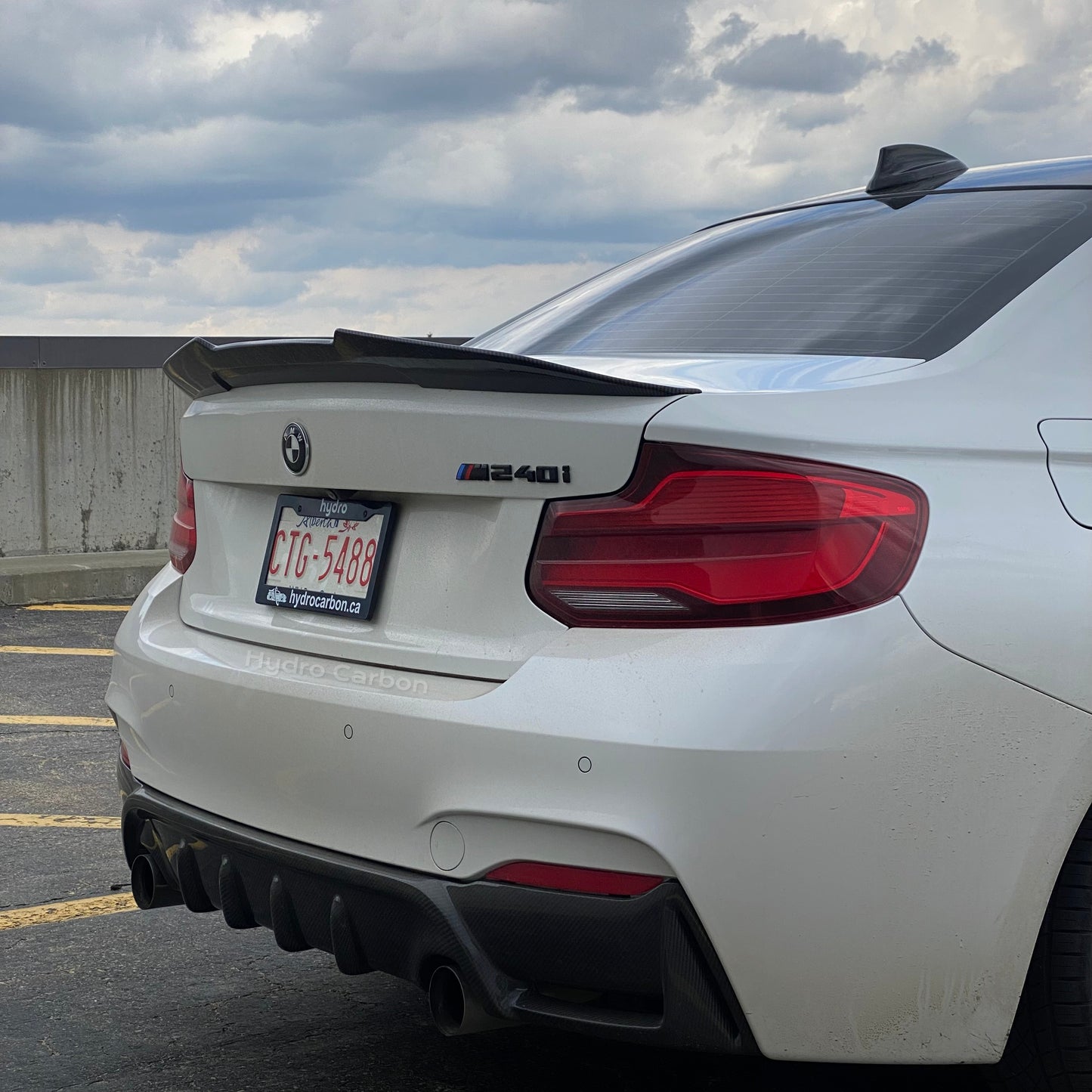 BMW 2 SERIES F22 CARBON FIBER PSM TRUNK SPOILER